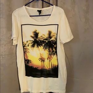 Palm tree men’s printed vintage t shirt